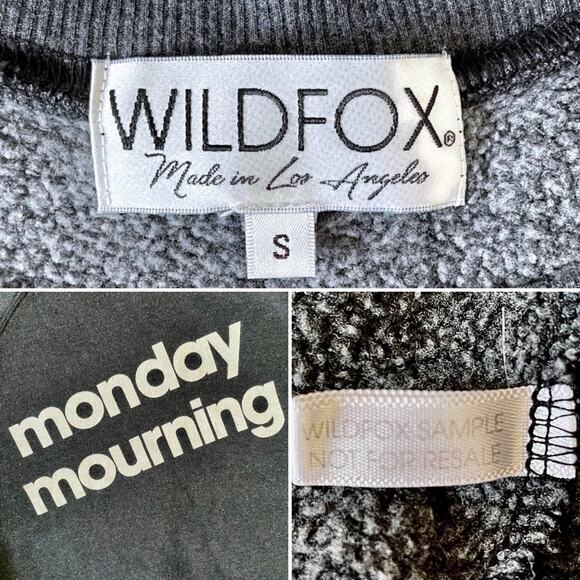 Wildfox Monday Mourning Sommers Sweatshirt - Picture 6 of 6